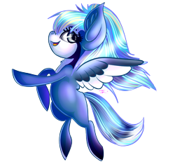 Size: 2653x2480 | Tagged: safe, artist:theneithervoid, oc, oc only, oc:bluejay, bird, bird pone, blue jay, hybrid, pegasus, pony, high res, pegasus oc, solo