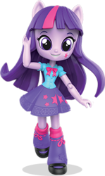 Size: 203x341 | Tagged: safe, twilight sparkle, equestria girls, g4, official, 3d, clothes, doll, equestria girls minis, female, skirt, solo, toy