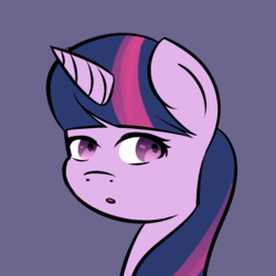 Size: 1000x1000 | Tagged: safe, artist:notten1, twilight sparkle, g4, female, portrait, simple background, solo