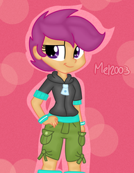 Size: 810x1048 | Tagged: safe, artist:mel2003, scootaloo, equestria girls, g4, female, solo