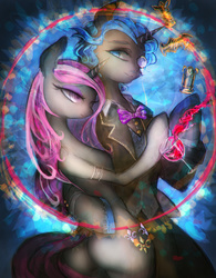 Size: 1558x1994 | Tagged: safe, artist:girlsay, fancypants, fleur-de-lis, pony, unicorn, semi-anthro, g4, alcohol, bipedal, butt, chess, chromatic aberration, female, fleur-de-rriere, food, glass, male, mare, monocle, plot, ship:fancyfleur, shipping, stallion, straight, unshorn fetlocks, wine