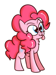 Size: 1101x1491 | Tagged: safe, artist:mr-degration, pinkie pie, earth pony, pony, g4, :p, cross-eyed, female, ponk, silly, simple background, solo, tongue out, transparent background