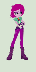 Size: 328x650 | Tagged: safe, artist:sonatadusklover, aria blaze, fuchsia blush, equestria girls, g4, my little pony equestria girls: rainbow rocks, alternate hairstyle, female, solo