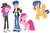 Size: 2420x1576 | Tagged: safe, flash sentry, pinkie pie, human, pony, equestria girls, g4, human ponidox, pinkamena diane pie, pinkiesentry, rapper pie, simple background, swapped cutie marks, vector, white background