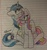 Size: 1024x1090 | Tagged: safe, artist:shellythewolf1, princess cadance, shining armor, g4, blushing, female, lined paper, male, ship:shiningcadance, shipping, snuggling, straight, tongue out, traditional art