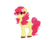 Size: 4000x3200 | Tagged: safe, artist:roseyicywolf, apple bloom, earth pony, pony, g4, bow, female, flower, flower in hair, missing cutie mark, older, older apple bloom, simple background, solo, tail bow, transparent background, unshorn fetlocks