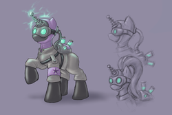 Size: 1800x1200 | Tagged: safe, artist:cyrilunicorn, starlight glimmer, pony, g4, command and conquer, communism, female, mind control, ponified, red alert, red alert 2, solo, stalin glimmer, video game, yuri glimmer