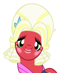 Size: 1015x1200 | Tagged: safe, artist:hendro107, big macintosh, earth pony, pony, g4, .psd available, crossdressing, male, orchard blossom, simple background, solo, stallion, transparent background, vector