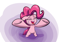 Size: 1280x853 | Tagged: safe, artist:heir-of-rick, part of a set, pinkie pie, g4, bipedal, crying, cute, diapinkes, female, freedom, freetheponk2016, happiness, happy, part of a series, smiling, solo, tears of joy