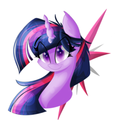 Size: 3000x3000 | Tagged: safe, artist:asimplerarity, twilight sparkle, pony, g4, female, high res, portrait, solo