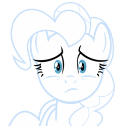 Size: 3000x3000 | Tagged: dead source, safe, artist:mahaugher, pinkie pie, baby cakes, g4, color, female, flour, high res, simple background, solo, transparent background, vector, white, worried