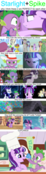 Size: 1500x5586 | Tagged: safe, edit, edited screencap, screencap, amethyst skim, blueberry frosting, burning heart, fleur de verre, juno, love melody (g4), mocha almond, pepperjack, rarity, spike, starlight glimmer, stellar flare, sunburst, sunny song, sunspot (g4), twilight sparkle, white marble, alicorn, pony, g4, alternate hairstyle, alternate timeline, background pony, cave, chef's hat, cloudsdale, comparison, comparison chart, crystal empire, cupcake, cute, female, filly, filly starlight glimmer, floppy ears, food, golden oaks library, hat, kitchen, lol, male, mare, night maid rarity, nightmare takeover timeline, ponyville, sailor jupiter, sailor mars, sailor moon (series), sailor venus, ship:sparlight, shipping, straight, twilight sparkle (alicorn), wasteland, younger