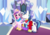 Size: 3661x2569 | Tagged: safe, artist:vector-brony, princess cadance, princess flurry heart, shining armor, g4, my little pony: friendship is magic, season 6, clothes, crystal empire, dress, family, family photo, grin, high res, smiling, throne