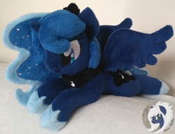 Size: 2403x1839 | Tagged: safe, artist:malwinahalfmoon, princess luna, g4, irl, photo, plushie, solo