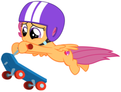 Size: 6925x5264 | Tagged: safe, artist:greenmachine987, scootaloo, pegasus, pony, g4, absurd resolution, cutie mark, female, filly, helmet, looking down, scooter, simple background, solo, the cmc's cutie marks, transparent background, vector