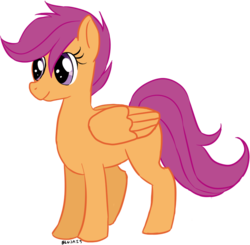 Size: 771x757 | Tagged: safe, artist:blujais, scootaloo, g4, female, simple background, solo, transparent background