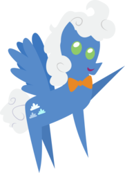 Size: 685x948 | Tagged: safe, artist:pacificgreen, fluffy clouds, g4, chibi, looking at you, pointy ponies, solo