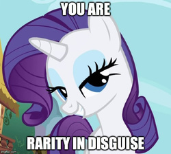 Size: 557x500 | Tagged: safe, screencap, rarity, g4, female, image macro, implied transformation, meme, solo, what a twist