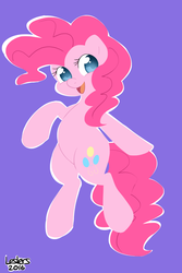 Size: 1280x1920 | Tagged: safe, artist:leslers, pinkie pie, g4, female, lineless, simple background, solo