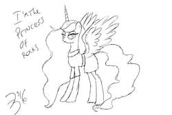 Size: 3000x2000 | Tagged: safe, artist:allpowerfultrixie, maud pie, alicorn, pony, g4, high res, quick sketch, sketch