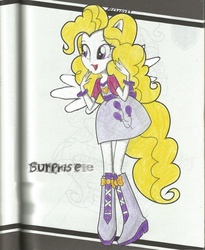Size: 2550x3106 | Tagged: safe, artist:catsofdeath, surprise, equestria girls, g1, g4, equestria girls-ified, female, g1 to g4, generation leap, high res, ponied up, solo, traditional art