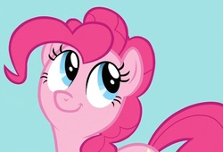 Size: 934x634 | Tagged: safe, screencap, pinkie pie, earth pony, pony, g4, read it and weep, cropped, cute, diapinkes, female, reaction image, simple background, solo