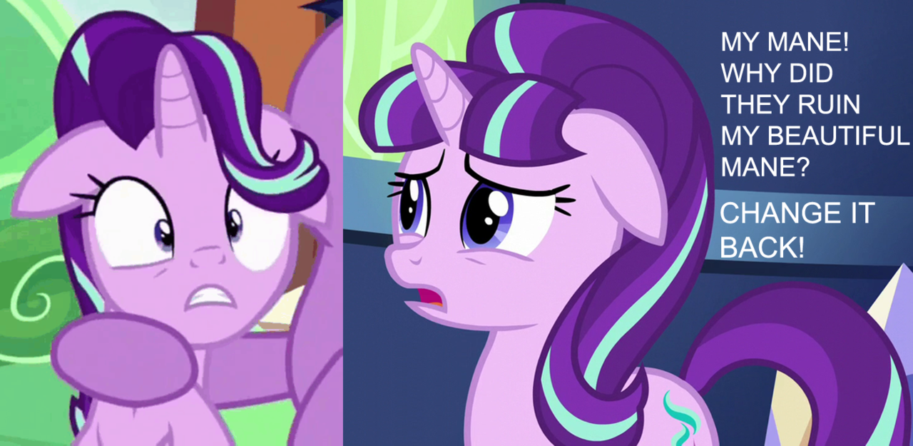 1105927 - safe, screencap, starlight glimmer, season 6, spoiler:s06, new  hairstyle, sad, sad face, sadlight glimmer - Derpibooru