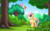 Size: 2560x1600 | Tagged: safe, artist:mysticalpha, fluttershy, butterfly, g4, the cutie mark chronicles, cute, female, filly, filly fluttershy, forest, hair over one eye, shyabetes, solo, younger