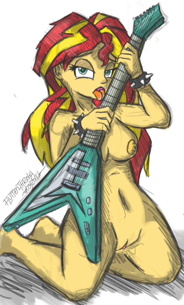 1106122 Explicit Artist Flutterthrash Sunset Shimmer Equestria