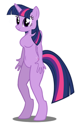 Size: 486x774 | Tagged: safe, artist:flash equestria photography, twilight sparkle, anthro, unguligrade anthro, g4, barbie doll anatomy, breasts, featureless breasts, featureless crotch, female, solo, twilight sparkle (alicorn), wat, why