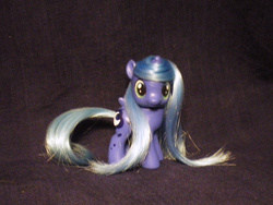 Size: 800x600 | Tagged: safe, artist:littlemissantisocial, princess luna, g4, brushable, customized toy, female, figure, filly, irl, photo, solo, toy, woona