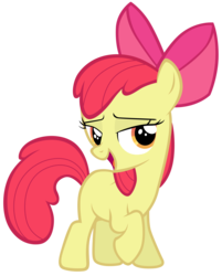 Size: 7000x8700 | Tagged: safe, artist:tardifice, apple bloom, crusaders of the lost mark, g4, absurd resolution, female, open mouth, simple background, solo, transparent background, vector