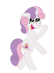 Size: 1936x2592 | Tagged: safe, artist:squipycheetah, sweetie belle, pony, unicorn, crusaders of the lost mark, g4, alternate cutie mark, bipedal, cute, cutie mark, diasweetes, female, filly, happy, looking up, open mouth, simple background, smiling, solo, standing, the cmc's cutie marks, transparent background, vector