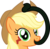 Size: 1752x1721 | Tagged: safe, artist:badumsquish, derpibooru exclusive, applejack, monster pony, original species, tatzlpony, g4, adoracreepy, creepy, cute, female, happy, hat, hat tip, looking at you, m'lady, simple background, solo, species swap, tatzljack, tentacle tongue, transparent background, vector