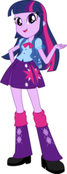 Size: 5506x14326 | Tagged: safe, artist:sugar-loop, twilight sparkle, human, equestria girls, g4, .ai available, .svg available, absurd resolution, backpack, boots, clothes, eqg promo pose set, female, long hair, open mouth, pleated skirt, shoes, simple background, skirt, socks, solo, transparent background, twilight sparkle (alicorn), vector