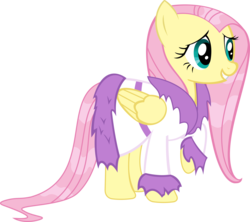 Size: 2250x2000 | Tagged: safe, artist:bluetech, fluttershy, pegasus, pony, g4, hurricane fluttershy, .svg available, clothes, female, high res, inkscape, robe, simple background, smiling, solo, transparent background, vector, wet, wet mane, wet mane fluttershy, wet tail