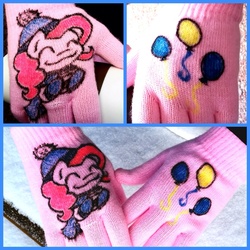 Size: 1280x1280 | Tagged: safe, artist:gummigator, pinkie pie, g4, clothes, customized toy, gloves, irl, photo, solo