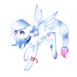 Size: 2880x2880 | Tagged: safe, artist:kurochhi, oc, oc only, pegasus, pony, heterochromia, high res, solo