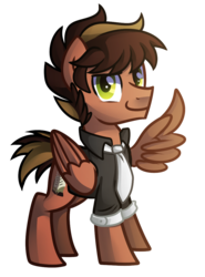 Size: 848x1148 | Tagged: safe, artist:drawntildawn, oc, oc only, oc:swiftdust, pegasus, pony, clothes, male, necktie, shirt, solo, wing hands