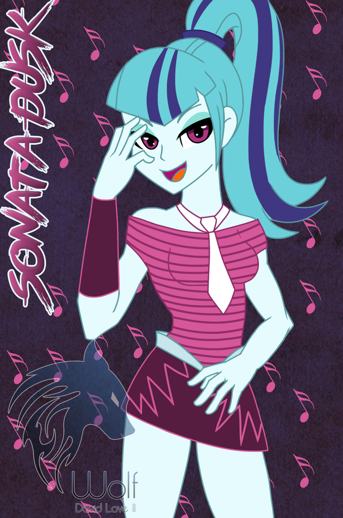 1106706 Artist Wolf Davidloveii Equestria Girls Looking At You