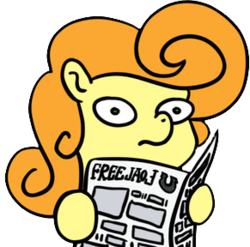 Size: 291x288 | Tagged: safe, artist:muffinexplosion, carrot top, golden harvest, earth pony, pony, g4, background pony, female, foal free press, mare, meme, newspaper, newspaper meme, reaction image, simple background, solo, transparent background, woonoggles