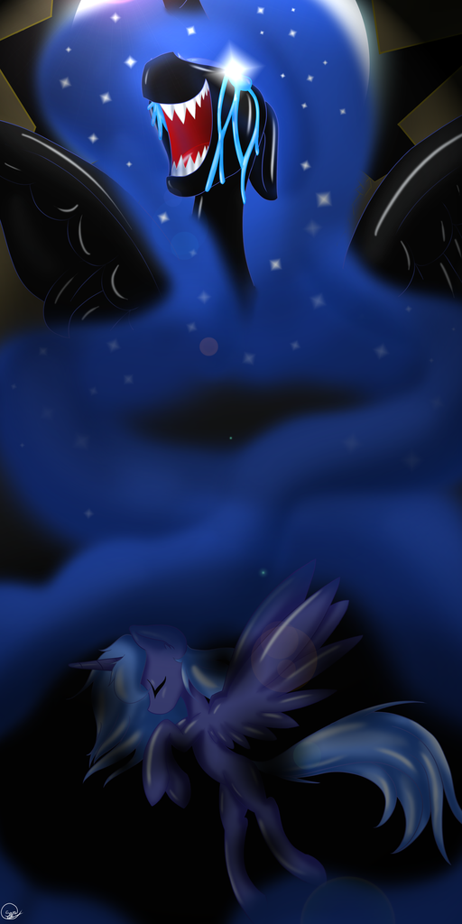 Safe Artist Kisara Nightmare Moon Princess Luna Psd Available Absurd Resolution