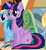 Size: 322x351 | Tagged: safe, screencap, cloud kicker, rainbow dash, twilight sparkle, alicorn, pony, g4, rainbow falls, cropped, female, mare, twilight sparkle (alicorn)