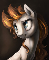 Size: 2480x3028 | Tagged: safe, artist:silfoe, oc, oc only, oc:golden rain, pony, bust, commission, female, high res, mare, solo