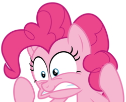 Size: 6400x5200 | Tagged: safe, artist:reginault, pinkie pie, earth pony, pony, g4, wonderbolts academy, .svg available, absurd resolution, faic, female, meme, simple background, solo, transparent background, vector, you dense motherfucker
