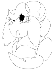 Size: 1280x1746 | Tagged: safe, artist:firefanatic, pinkie pie, g4, :c, crying, floppy ears, mane petting