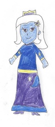 Size: 589x1354 | Tagged: safe, artist:dth1971, trixie, human, equestria girls, g4, crayon drawing, female, solo, traditional art
