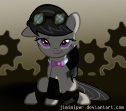 Size: 2500x2200 | Tagged: safe, artist:jimimipwr, octavia melody, earth pony, pony, g4, female, gears, goggles, high res, mare, solo, steampunk