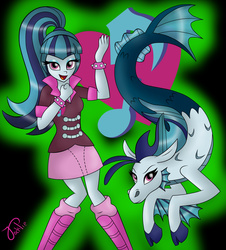 Size: 1456x1609 | Tagged: safe, artist:jack-pie, sonata dusk, siren, equestria girls, g4, female, self ponidox, solo