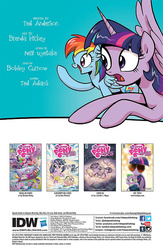 Size: 900x1384 | Tagged: safe, artist:brenda hickey, idw, rainbow dash, twilight sparkle, alicorn, pony, friendship is magic #40, g4, spoiler:comic, female, mare, preview, twilight sparkle (alicorn)